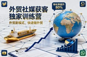 外贸社媒获客独家训练营,外贸新模式,快速做外贸-数智网创