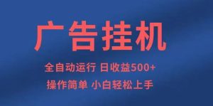 广告挂机，2025风口项目全新玩法，全自动500+项目-数智网创