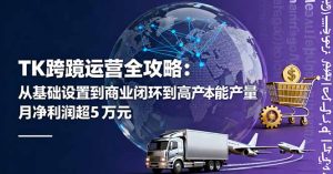 TK跨境运营全攻略:从基础设置到商业闭环到低成本量产,月净利润超5万美元-数智网创