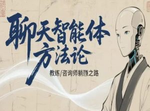 聊天智能体方法论-咨询师教师个人IP教程,咨询师教练躺賺之路-数智网创