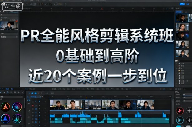 PR全能风格剪辑系统班,0基础到高阶,近20个案例一步到位-数智网创