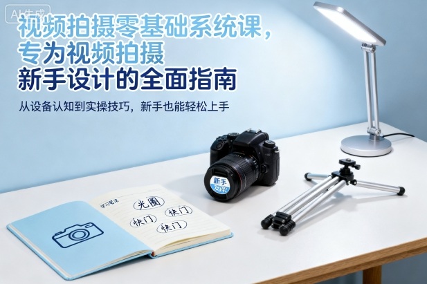 视频拍摄零基础系统课，专为视频拍摄新手设计的全面指南-数智网创
