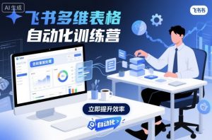 飞书多维表格自动化训练营，手把手教你告别重复处理，用多维表格开启高效办公新模式-数智网创