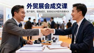 外贸展会成交课，含目标制定、客户邀约、现场成交，系统化SOP提升参展ROI-数智网创