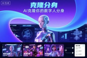 AI数字人认知实操课，克隆你的数字人分身-数智网创