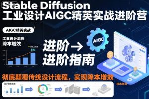 Stable Diffusion工业设计AIGC精英实战进阶营，彻底颠覆传统设计流程，实现降本增效-数智网创