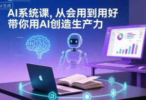 AI系统课,从会用到用好,带你用AI创造生产力-数智网创