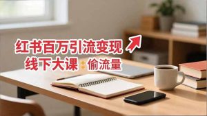 小红书百万引流变现-11月线下大课：分享从0到百万引流路径，手把手教偷流量、拿结果-数智网创