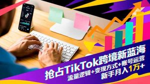 抢占TikTok跨境新蓝海：流量逻辑+变现方式+账号运营，新手月入1万+-数智网创