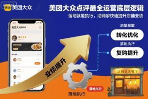 美团大众点评最全运营底层逻辑，落地就能执行，助商家快速提升店铺业绩-数智网创