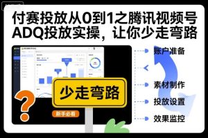 付赛投放从0到1之腾讯视频号ADQ投放实操,让你少走弯路-数智网创