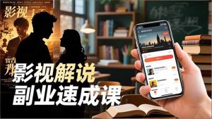 Tk影视解说副业速成课,软件安装、全流程实操、爆款预设,新手两周变现-数智网创