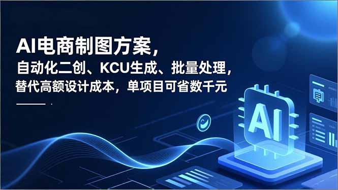 AI电商制图方案,自动化二创、SKU生成、批量处理,替代高额设计成本,单项目可省数千元-数智网创