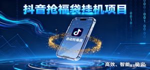 抖音抢福袋挂机项目：自动薅福利，告别手动蹲守！一台电脑日收益400+-数智网创