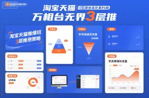 淘宝天猫推爆班原创高阶第75期，万相台无界3层推-数智网创