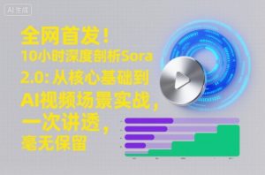 全网首发!10小时深度剖析Sora 2.0:从核心基础到AI视频场景实战,一次讲透,毫无保留-数智网创