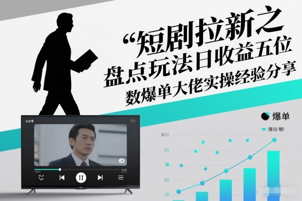 短剧拉新之盘点玩法日收益五位数爆单大佬实操经验分享-数智网创