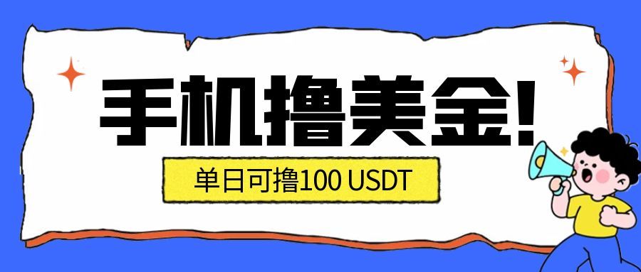 最新手机撸美金项目，单日产值100U+，2026年最新的风口项目-数智网创