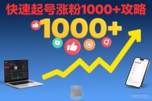 短视频涨粉教学，快速起号涨粉1000+攻略-数智网创