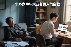 付费文章:一个35岁中年失业老男人的自救-数智网创