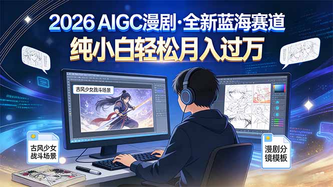 2026年全新蓝海赛道,纯小白轻松月入过万-数智网创