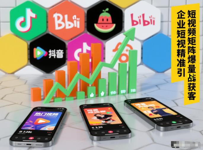 企业短视频精准引流矩阵获客，短视频矩阵爆量战法-数智网创