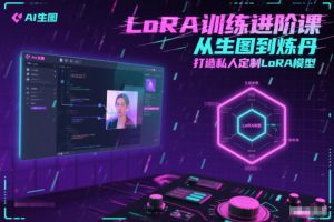 LoRA训练进阶课，从生图到炼丹，打造私人定制LoRA模型-数智网创