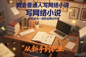 教会普通人写网络小说，助您成为一名职业网文作家-数智网创