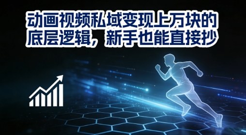 动画视频私域变现上W的底层逻辑，新手也能直接抄-数智网创