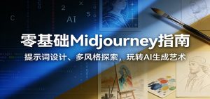 零基础Midjourney指南：提示词设计、多风格探索，玩转AI生成艺术-数智网创