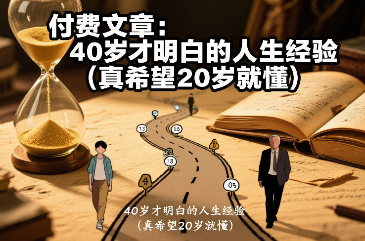 付费文章:40岁才明白的人生经验(真希望20岁就懂)-数智网创