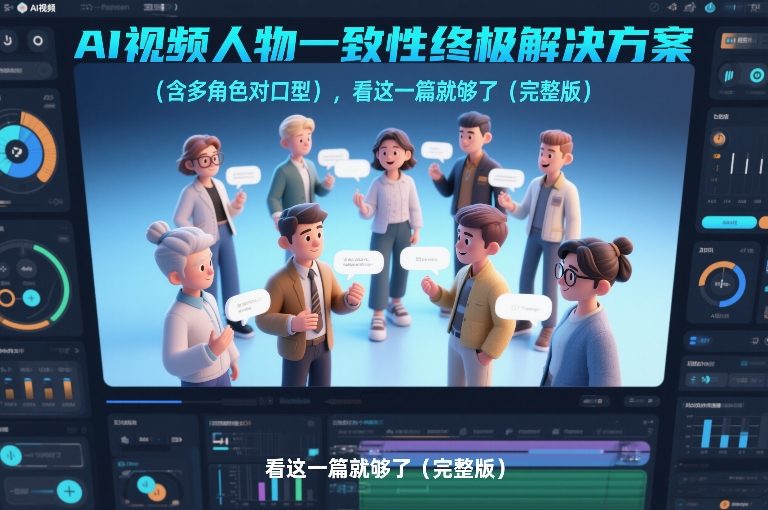 AI视频人物一致性终极解决方案(含多角色对口型),看这一篇就够了(完整版)-数智网创