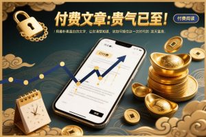 付费文章:贵气已至!用最朴素直白的文字,让你清楚知道,该如何接住这一次时代的泼天富贵-数智网创