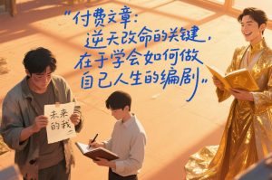 付费文章：逆天改命的关键，在于学会如何做自己人生的编剧-数智网创