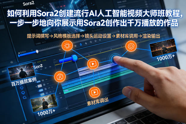如何利用Sora2创建流行AI人工智能视频大师班，一步一步地向你展示用Sora2创作出千万播放的作品-数智网创