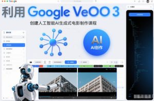 利l用Google Veo 3创建人工智能AI生成式电影制作课程，使用人工智能的力量创建令人惊叹的视频-数智网创