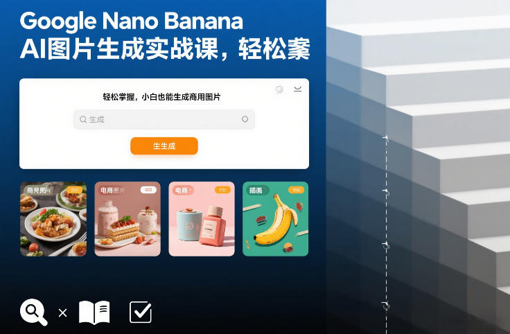 Google Nano Banana AI图片生成实战课，轻松掌握，小白也能生成商用图片-数智网创