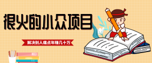 一直都很火的小众项目，抓住应届生求职痛点，这个小众项目年入几十万的底层逻辑-数智网创