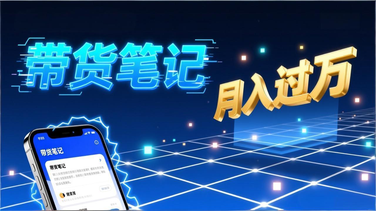 小红书爆款笔记带货实战：拆解封面标题正文全要素，手把手教你单篇笔记带货月入过万-数智网创