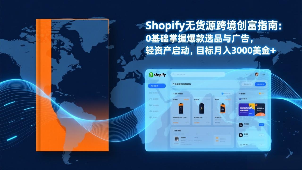 Shopify爆款打法实战：从选品到广告投放，复制爆款模型，驱动独立站月销售额破万刀-数智网创