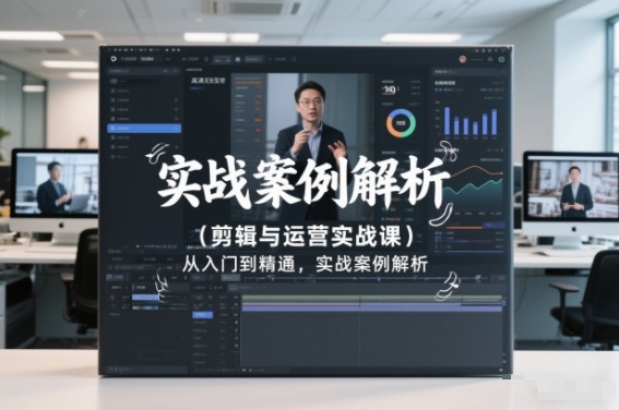 剪辑与运营实战课，从入门到精通，实战案例解析(更新2026)-数智网创