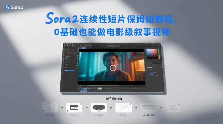 Sora2连续性短片保姆级教程，0基础也能做电影级叙事视频-数智网创