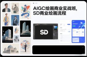 AIGC绘画商业实战班，SD商业绘画流程-数智网创