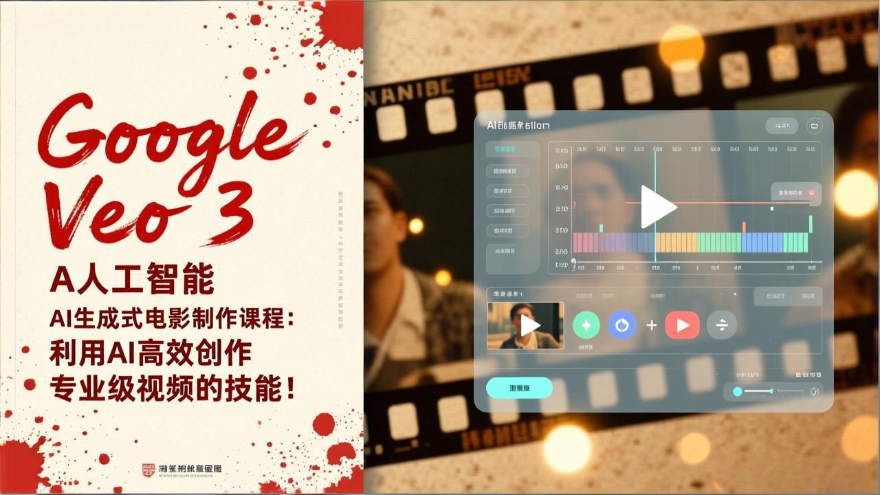 Google Veo 3人工智能AI生成式电影制作课程：利用AI高效创作专业级视频的技能！-数智网创