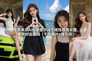 性感美女Ai绘图提示词生成性感美女图,要用好这些词(千张图片+提示词)-数智网创