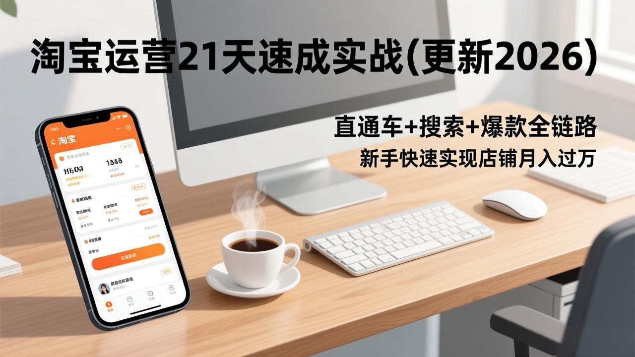 淘宝运营21天速成实战(更新2026-数智网创