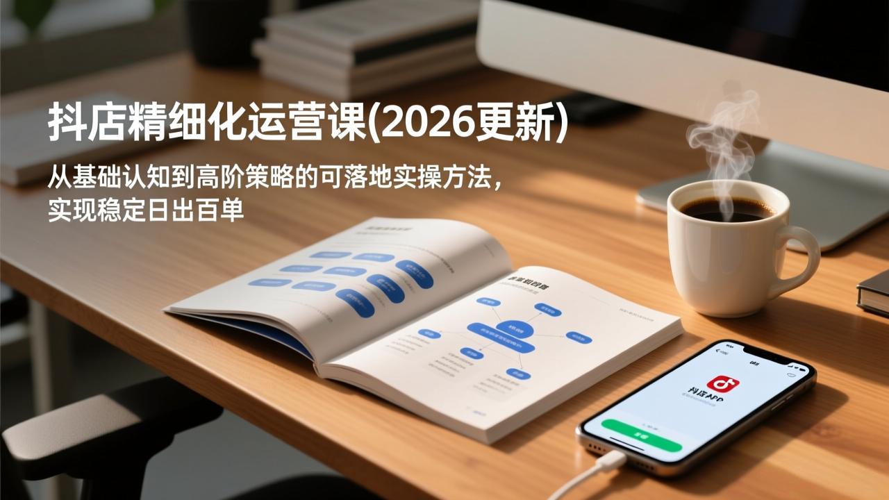 抖店精细化运营课(2026更新-数智网创