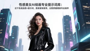 性感美女AI绘画专业提示词库：近千张成品图+提示词，直接复制使用，出图质量媲美专业画师-数智网创