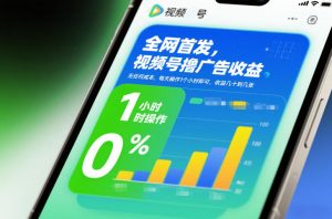 全网首发，视频号撸广告收益，无任何成本，每天操作1个小时即可，收益几十到几张-数智网创