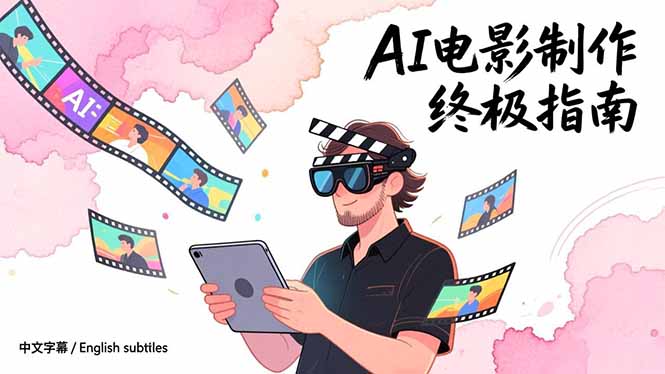 AI电影制作终极指南：从创意到成片，系统掌握智能影视全流程实战课(中英字幕-数智网创